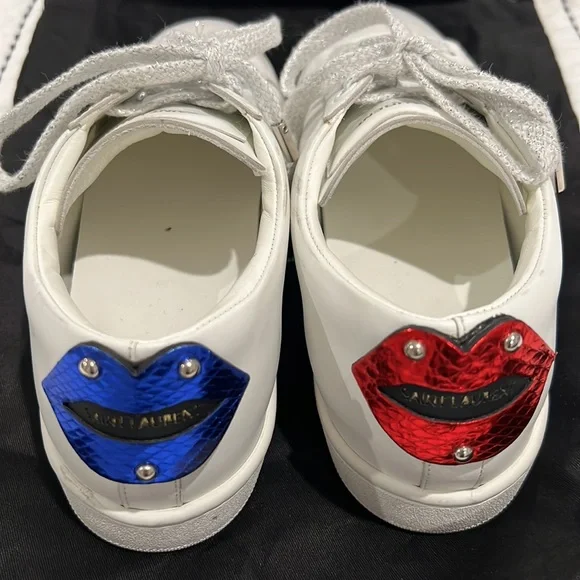 YSL classic lips white sneakers - Picture 2 of 6